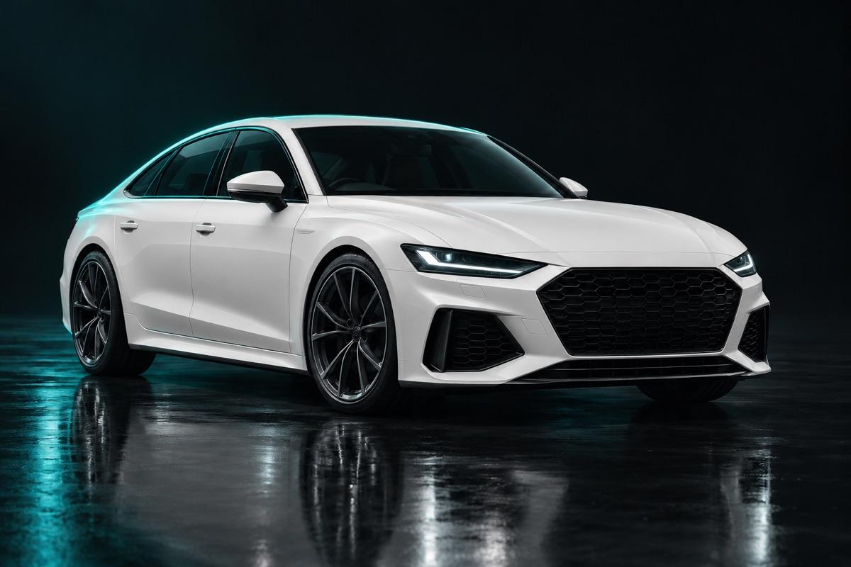Frozen White colour film on a sports sedan